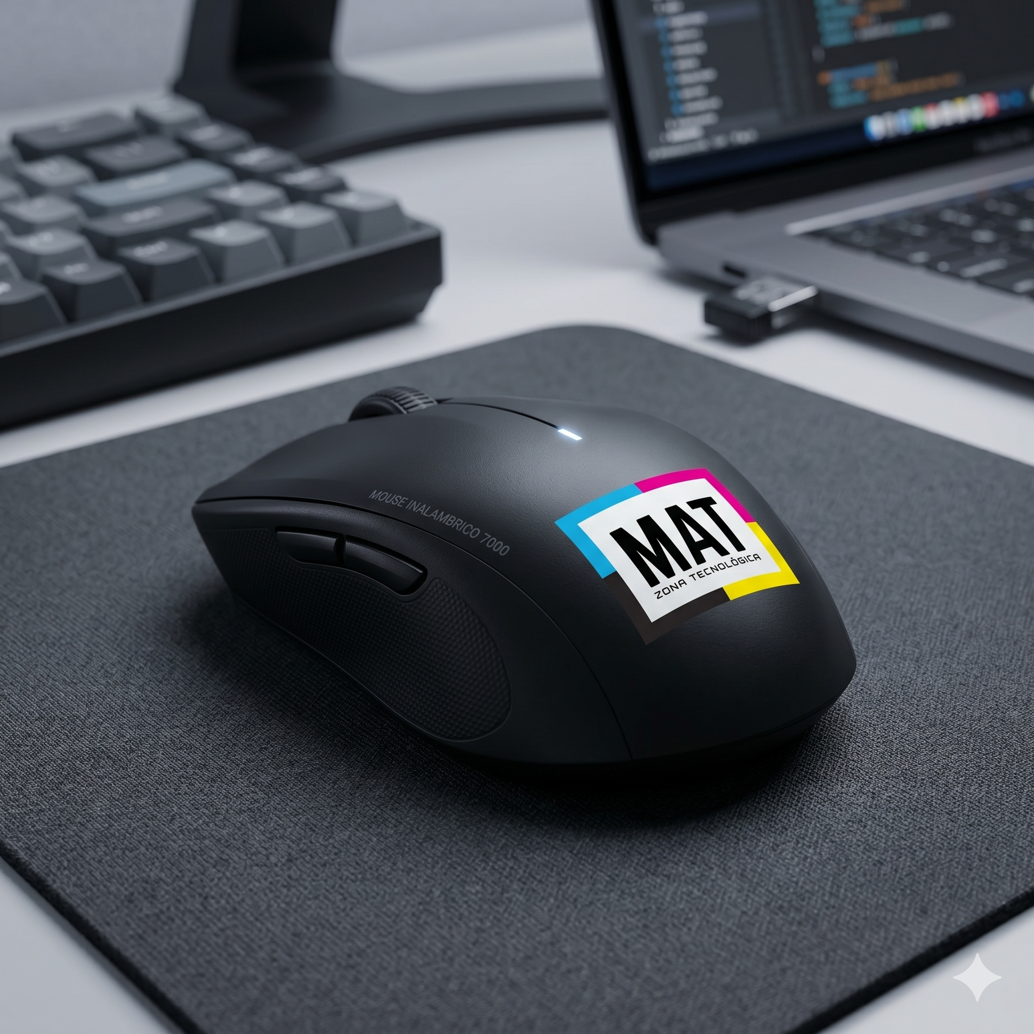 MOUSE INALAMBRICO 7000 NEGRO