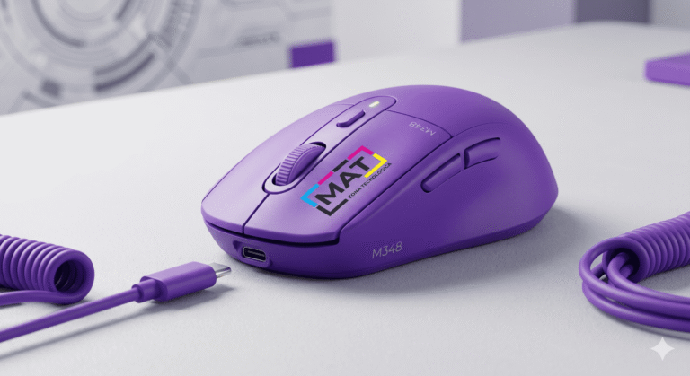 MOUSE INALAMBRICO T BLLUETOOTH TYP C RECARGABKE M348 PURPURA