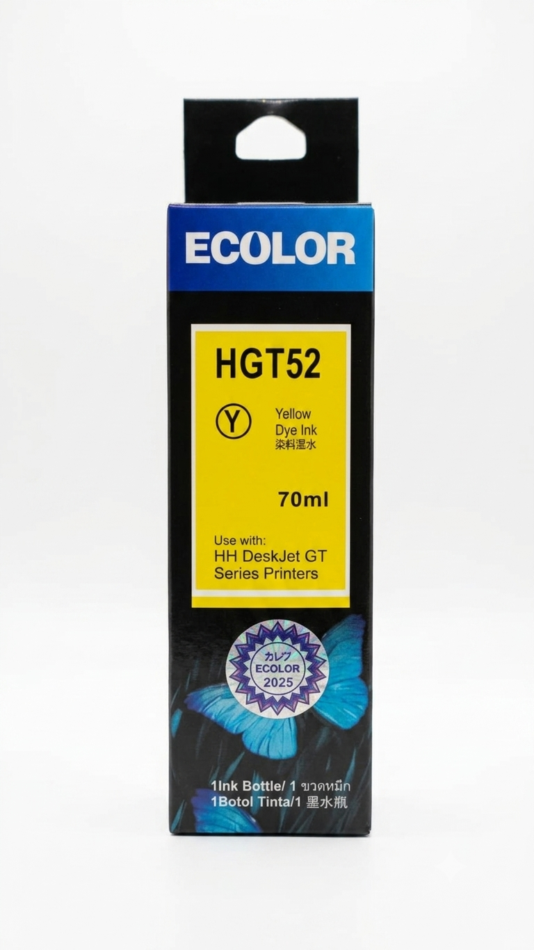 TINTA ECOLOR GT52 AMARILLA