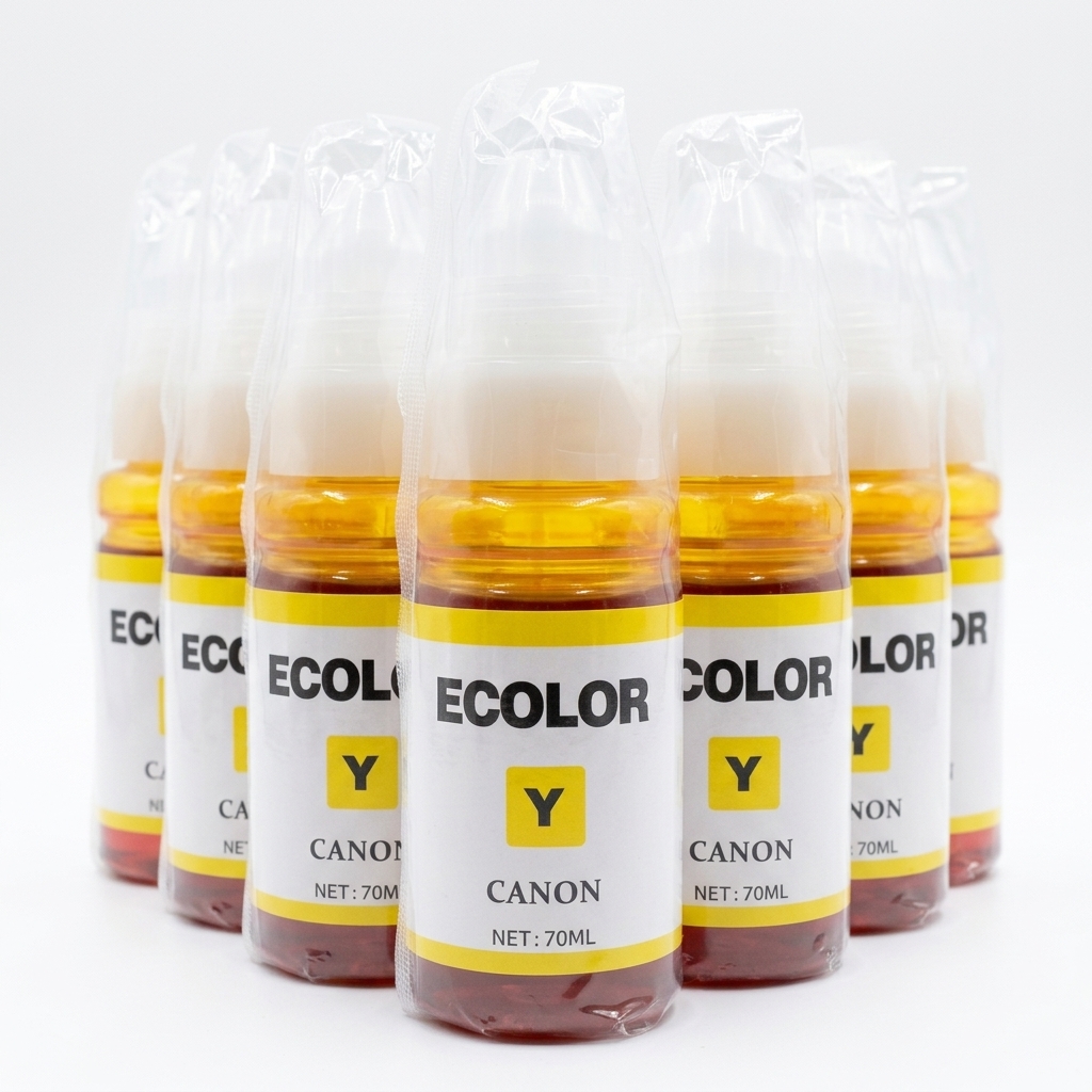 TINTA ECOLOR CANON 190 AMARILLA