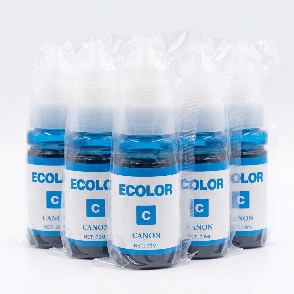 TINTA ECOLOR CANON 190 CIAN